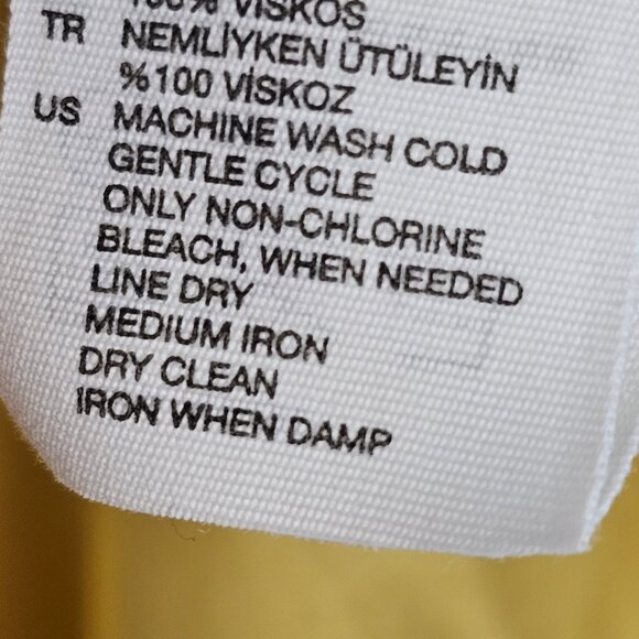 Boho Western Cowgirl Romantic VTG Inspo Eyelet Lace Top Yellow & Other Stories 6 - Picture 11 of 15